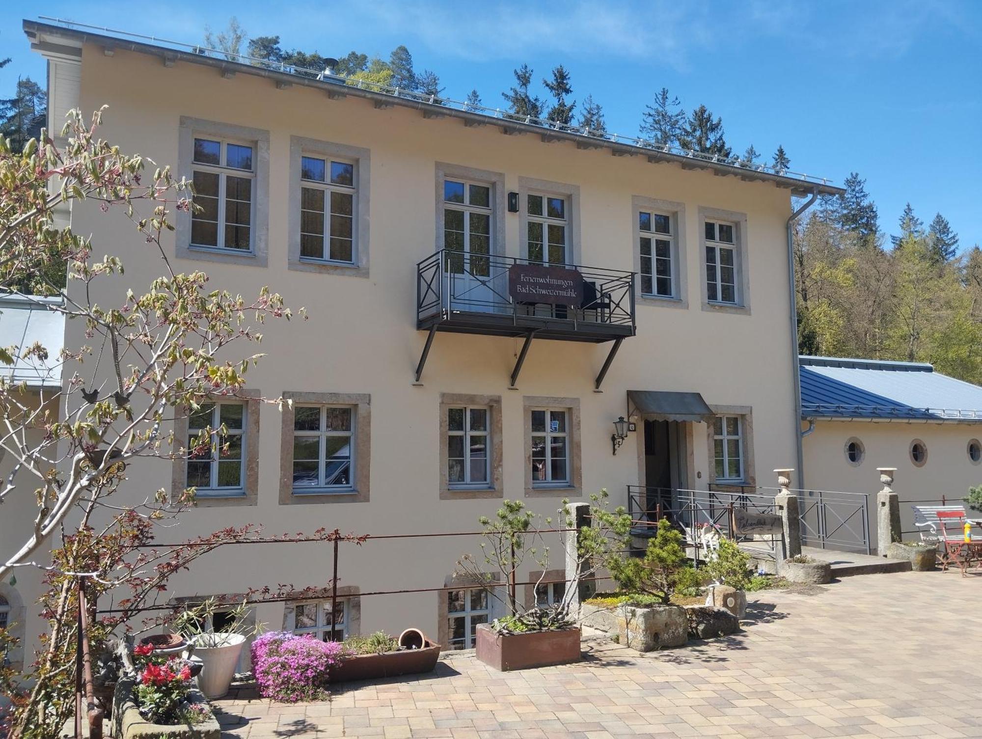 Ferienwohnung Parkblick Im Badehaus Rosenthal-Bielatal Exterior foto